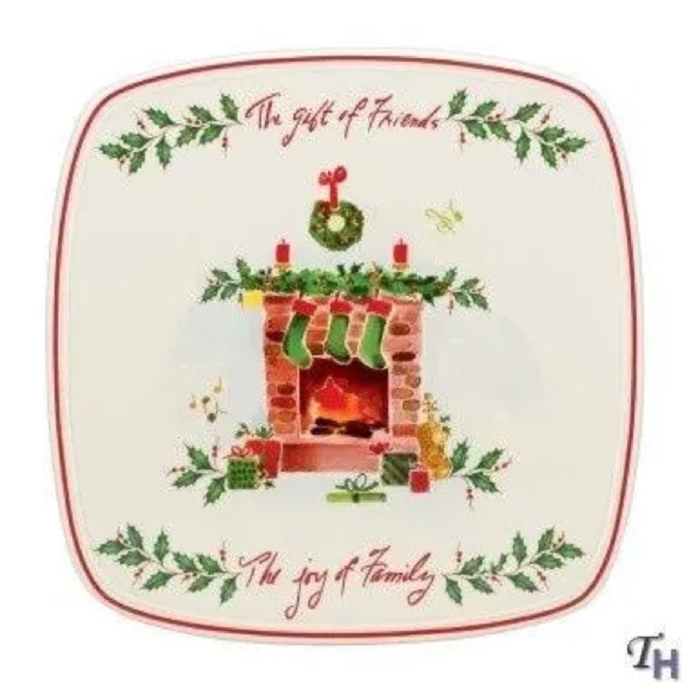 Lenox Holiday Inspirations & Illustrations Gift of Friends 8 1/4" Trivet NWT - Picture 2 of 6